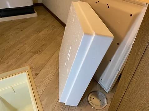 床下収納庫設置+クッションフロア貼り シロアリ薬剤散布
